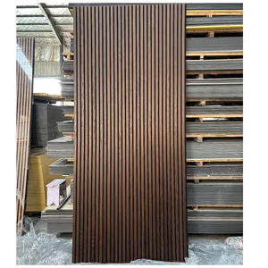 Pannello Acustico in Fibra di Poliestere Bianca con <span class=keywords><strong>Doghe</strong></span> in Legno, Rivestimento in PVC, Insonorizzante, Decorazione d'Interni Mobile dal Design Contemporaneo - Product Image 5