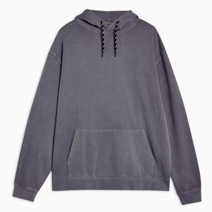 Sudadera con Capucha de Mezclilla para Hombre, Venta al Por Mayor, Otoño, Logotipo Personalizado, Alta Calidad, Manga Larga, Estilo Urbano, Talla Grande - Product Image 4