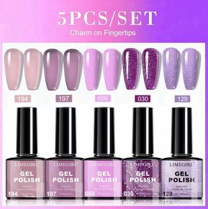 Set Completo de 5 Colores de Esmalte de <span class=keywords><strong>Uñas</strong></span> en Gel UV/LED de 8ml para Nail Art - Product Image 5