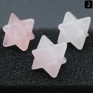 คริสตัลหินกังวลหินมินิแกะสลักหินรูปดาวหินจักระสำหรับการทำสมาธิสมดุลจี้เครื่องประดับตกแต่ง - Product Image 6
