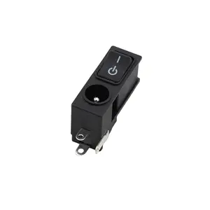 DC power jack socket with rocker switch