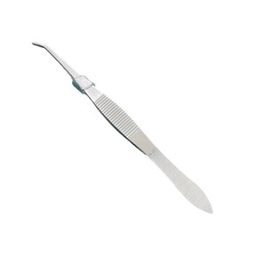 Pinzas Oftálmicas Jinbokang de 10 cm, de Acero Inoxidable, Curvadas y Dentadas, para Uso Médico - Product Image 5