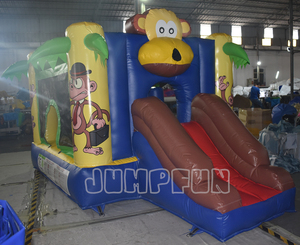 <span class=keywords><strong>Pas</strong></span> <span class=keywords><strong>cher</strong></span> 4.3x2.6x2.5 mètre singe gonfler l'air cavalier enfant en bas âge <span class=keywords><strong>Mini</strong></span> gonfler air château intérieur gonfler air videur avec toboggan Chine - Product Image 6