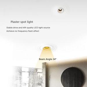 Nước gợn thạch cao <span class=keywords><strong>COB</strong></span> <span class=keywords><strong>GU10</strong></span> Spotlight nhúng 3cct Dimmable dẫn ánh sáng Trần <span class=keywords><strong>10W</strong></span> phòng khách phòng ăn khách sạn thạch cao đèn - Product Image 4