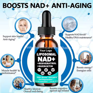 Suplemento Líquido Oral OEM NAD 900mg con Nicotinamida Ribósido Liposomal y Resveratrol para Adultos, Grado Alimenticio, 60ml - Product Image 2