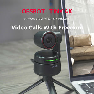 <span class=keywords><strong>OBSBOT</strong></span> <span class=keywords><strong>Tiny</strong></span> 4K Webcam alimentée par l'IA Suivi IA Encadrement automatique Contrôle gestuel HDR Enregistrement à double microphone omnidirectionnel Streaming - Product Image 3