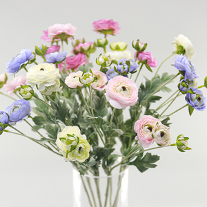 Commercio all'ingrosso vero e proprio tocco Ranunculus <span class=keywords><strong>fiori</strong></span> artificiali <span class=keywords><strong>per</strong></span> natale matrimonio decorazione della casa <span class=keywords><strong>sposa</strong></span> palmare evento di ringraziamento - Product Image 3