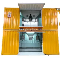 GBM dockside mobile bagging unit fertilizer/sand/salt/cement port Mobile containerized Weighing and Bagging Machine