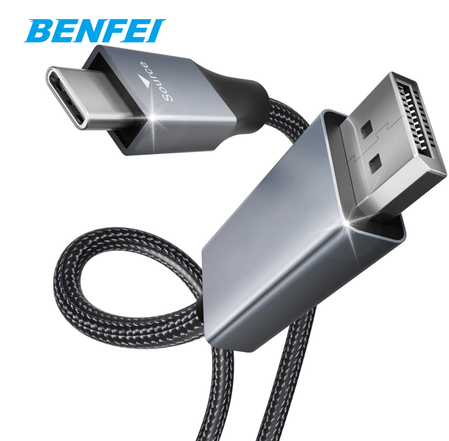 Customize USB-C to DisplayPort 1.8 Meter Cable(4K@60Hz 2K@144Hz), USB Type-C to DisplayPort Cable