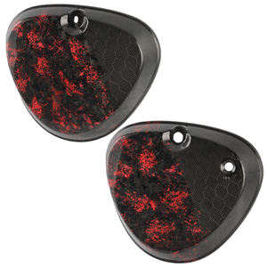Pour Pièces de Moto Simson S50 S51 – Cache Latéral Carré en Fibre de Carbone Nid d'Abeille 100% – Protection de Réservoir et Batterie - Product Image 1