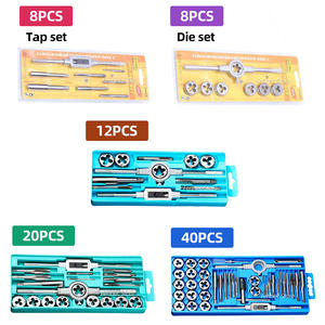 Peralatan Tangan Tad Repair Tool Kit Tading Tap and Die Set M3-M12 Screw Tad Plugs Taper - Product Image 6