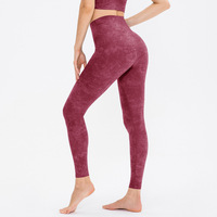Fabrik-OEM Neues Design Batik-Leggings mit Hoher Taille, Bauchkontrolle, Eng Anliegende Yoga-Hose, Bedruckte Hüftliftende Fitness-Sportleggings