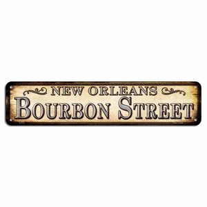 Cartel de Metal Vintage <span class=keywords><strong>Bourbon</strong></span> St Street, a prueba de agua y polvo, arte de pared para el hogar, restaurante, <span class=keywords><strong>Bar</strong></span>, cafetería y decoración de garaje - Product Image 4