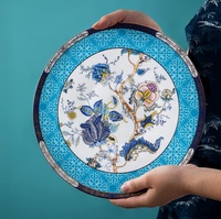 Vaisselle de luxe légère, vaisselle haut de gamme pour la maison, ensemble de bols et d'assiettes en porcelaine fine