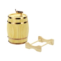 BSCI FACTORY CUSTOM projet 1L 3L 5 litres seau de refroidisseur de bière de table fûts de bière en bois vides