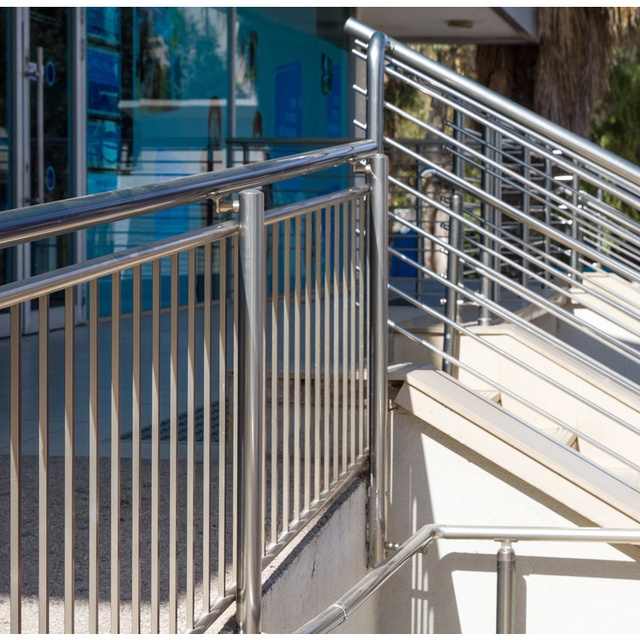 Stainless Steel Stairs Railings Strong Interior Staircase Balustrade Rod Post Outdoor Railing Price
