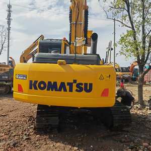 Excavadora hidráulica sobre orugas Komatsu PC 200-8 usada con caja de cambios de motor central Maquinaria de movimiento de tierras Precio bajo Venta directa China - Product Image 3