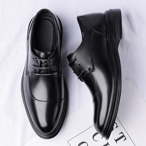 รองเท้าหนังผู้ชายแบบทางการสีดำผูกเชือกสำหรับใส่ทำงานในออฟฟิศ - Product Image 2