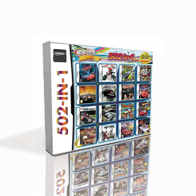 Top Quality 502 in 1 Hot Game Cartridge With Box for DS 2DS 3DS Game Console