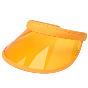 2024 Sun Visors Transparent PVC Lightweight Clip Cap Outdoor Quality Sun Cap Visor Hat