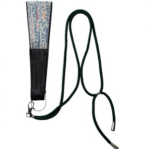Ventaglio Pieghevole in Legno Personalizzato 2026 Prezzo di Fabbrica 23cm 26cm Ventagli da Portare con Laccetti a Tracolla per Regalo - Product Image 5
