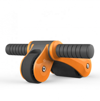 Nouvellement conçu Durable PP pliable Ab roue rouleau à quatre roues Abdominal Fitness Gear entraînement à domicile exercice musculaire