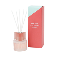 Diffuseur de roseaux en verre de luxe de marque privée personnalisé diffuseur de parfum d'ambiance emballage de diffuseur de roseaux diffuseurs d'arômes de parfum d'intérieur