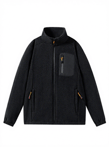Nouvelle veste chaude décontractée d'extérieur en polaire à col montant pour homme, veste épaisse pour homme - Product Image 5