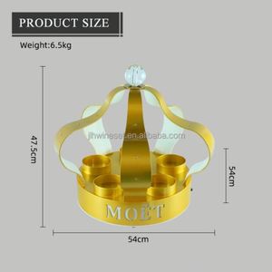 New Nightclub Metal Crown Wine <strong>Display</strong> <strong>Stand</strong> LED <strong>Bottle</strong> Service Presenter Glorifiers <strong>Display</strong> <strong>Rack</strong> - Product Image 5