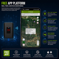 GUPTOMES S15 Rastreador de Ganado con Configuración Remota, Collar GPS 4G IP68 de 30k mAh con OTA para Ganado Vacuno y Ovino, Configuración Remota para Operadores de Ranchos