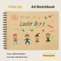 Cuaderno de Dibujo Espiral A4 con Cubierta de Dibujos Animados Personalizada, Económico, para Tareas Creativas Postescolares