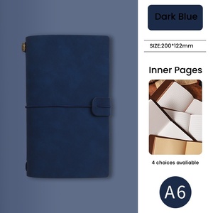 Premium A6 Notebook Journal Business Hardcover Style avec couverture en tissu PU School Writing Organizing Notebook <span class=keywords><strong>Spiral</strong></span> Design - Product Image 6