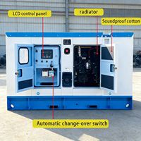 Générateur diesel silencieux triphasé 100KVA 200KVA 300KVA 400KVA 500KVA, alternateur sans balais tout cuivre, démarrage automatique ATS 50/60Hz