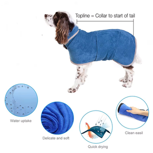 Serviette pour chien en microfibre de luxe sur mesure, grande taille, lavable, pour la plage, rafraîchissante, pour le bain, en bambou, pour la salle de bain - Product Image 2