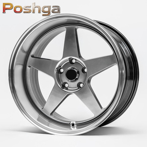 Jantes Flow Forming à rebord profond 15 16 17 18 pouces, <span class=keywords><strong>5</strong></span> branches, 4x100 5x100 5x114.3 pour Civic, Subaru WRX, JDM et voitures particulières - Product Image 2