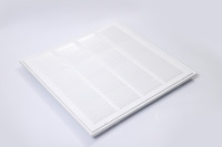 Grille d'aération HVAC au design moderne, diffuseur d'air carré, en acier plastique durable thermolaqué, pour système HVAC extérieur