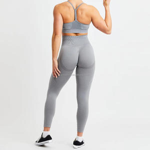 Échantillon gratuit vêtements de sport sans couture pour femmes vêtements d'entraînement vêtements de yoga vêtements de fitness collants de sport leggings sans couture pour femmes - Product Image 3