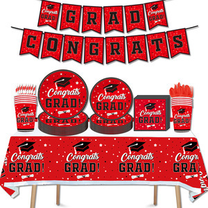 Rolling Graduation Party Supplies 60-80 Pcs Tableware Decorations For Graduation Celebration - Product Image 3