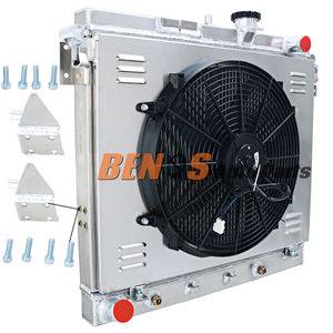 Radiador de aluminio completo y <span class=keywords><strong>ventilador</strong></span> de cubierta de 4 filas para Chevy <span class=keywords><strong>Hummer</strong></span> H3 H3T Colorado GMC Canyon 2006-2012 - Product Image 2