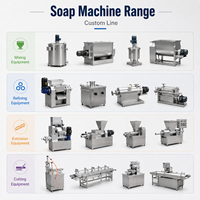 Machine d'extrusion de savon à petite échelle 20-200 kg/h pour la production à domicile, faible investissement, rendement élevé sur l'investissement