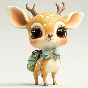 Personalizada de colección <span class=keywords><strong>Milu</strong></span> Deer 3D impresión coleccionable arte juguete PVC Animal figuras de acción - Product Image 5