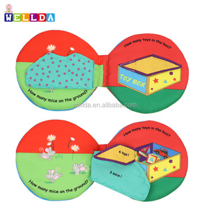 Juguetes Preescolares al por Mayor, Libro de Tela de Aprendizaje de Animales para Bebés, Libro de Dibujo Suave - Product Image 1