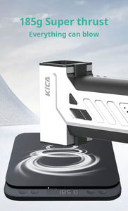 Электрический вентилятор KICA Jetfan ультра 45 м/с, электрический вентилятор, светодиодные фонари, портативный беспроводной 130000 об/мин, перезаряжаемый 4000 мАч - Product Image 3