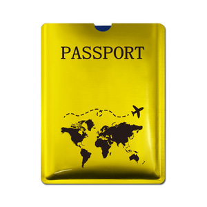 Funda Protectora para Pasaporte de Aluminio Antimagnético, Diseño Moderno con Icono de Avión, Venta al Por Mayor Transfronteriza - Product Image 5