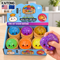 Lot de jouets anti-stress KAITONG Jumbo Halloween avec logo personnalisé pour soulager le stress, jouets à presser, jouets squishy en forme de dumpling