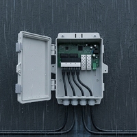 Switch Ethernet Cepat 8 Port Dengan 2 Gigabit SFP Uplink, Casing Tahan Air IP53 untuk Luar Ruangan, Hub Jaringan Serat Optik Non-PoE, OEM ODM
