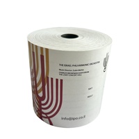 Rollo de Papel Adhesivo Plástico Impermeable No Térmico de 80mm x 80mm para Cajas Registradoras y Cajeros Automáticos con Núcleo de Plástico - ¡Venta Caliente de Fábrica!