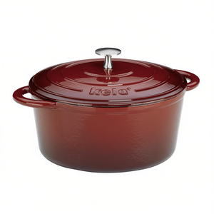 Kela Roasting <b>Pan</b> Calido 5.5 Qt Enamel <b>Cast</b> Iron For Oven Use - Product Image 2