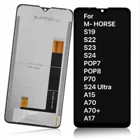 Layar LCD Ponsel untuk M Horse S19 S22 S23 S24 POP7 POP8 P70 Layar Pantalla LCD Ponsel untuk Suku Cadang Aksesoris Elektronik