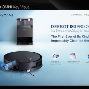 สำหรับ ECOVACS สำหรับหุ่นยนต์ดูดฝุ่น DEEBOT T80 รุ่น 18000Pa พร้อมฟังก์ชั่นล้างตัวเอง ถูพื้นด้วยน้ำร้อน และระบบ LDS - Product Image 1